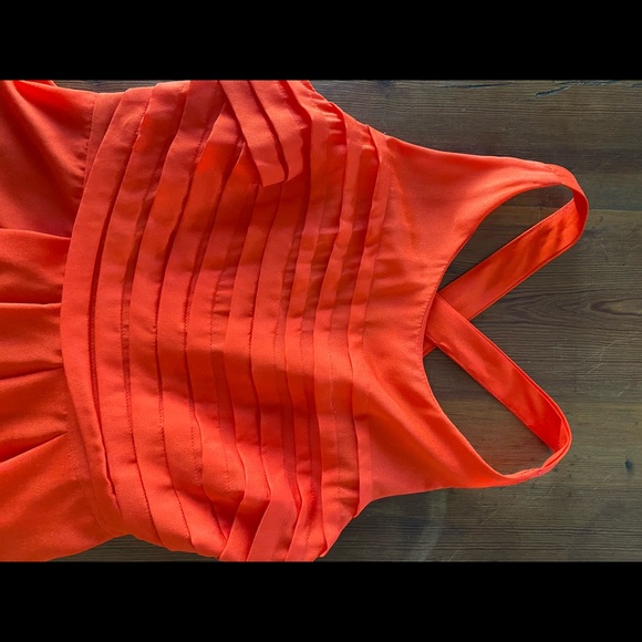 Eva Franco for Anthropologie orange dress size 0 - Picture 8 of 11